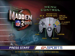 Madden NFL 2000 (USA) Title Screen
